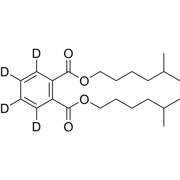 Bis(5-methylhexyl) Phthalate-3,4,5,6-d4 Structure