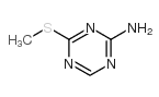4-methylsulfanyl-1,3,5-triazin-2-amine Structure