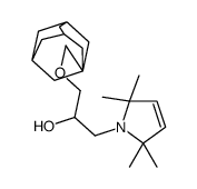 1-(Tricyclo[3.3.1.13,7]decan-1-ylmethoxy)-3-(2,2,5,5-tetramethyl-3-pyrrolin-1-yl)-2-propanol structure