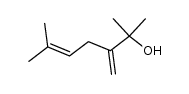 2,6-dimethyl-3-methylene-hept-5-en-2-ol结构式