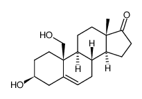 3β,19-Dihydroxyandrost-5-en-17-one结构式