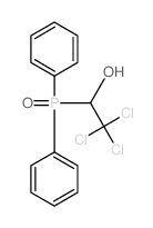 Ethanol,2,2,2-trichloro-1-(diphenylphosphinyl)- Structure
