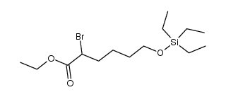 ethyl 2-bromo-6-((triethylsilyl)oxy)hexanoate结构式