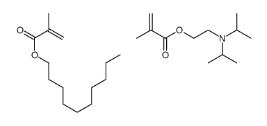 2-甲基丙烯酸[2-[二(1-甲基乙基)氨基]乙]酯与2-甲基丙烯酸癸酯的聚合物结构式