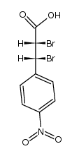 (2RS,3SR)-2,3-dibromo-3-(4-nitrophenyl)propanoic acid结构式