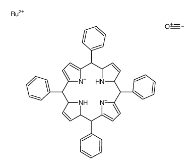 5,10,15,20-四苯基-21H,23H-卟吩羰基钌(II)结构式