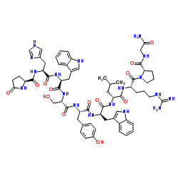 (D-Trp6,D-Leu7)-LHRH trifluoroacetate salt结构式