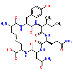 (Ile3)-Pressinoic acid Structure