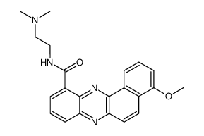 4-methoxy-benzo[a]phenazine-11-carboxylic acid (2-dimethylamino-ethyl)-amide结构式