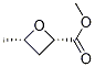 顺-4-甲基-氧杂环丁烷-2-甲酸甲酯结构式