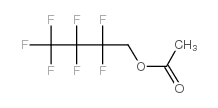 1h,1h-heptafluorobutyl acetate Structure