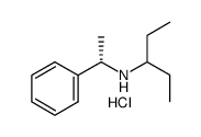 (S)-(-)-N-(3-戊基)-1-苯基-乙胺盐酸盐结构式
