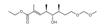 (4R,5S,6S,E)-ethyl 5-hydroxy-8-(methoxymethoxy)-2,4,6-trimethyloct-2-enoate结构式