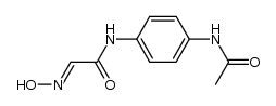 1-acetylamino-4-(2-hydroxyimino-acetylamino)-benzene结构式