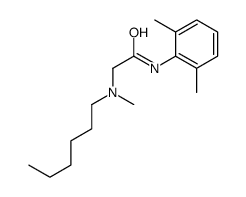 N-(2,6-dimethylphenyl)-2-[hexyl(methyl)amino]acetamide结构式