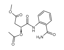 methyl β-(S)-acetoxy-o-amidosuccinanilate结构式