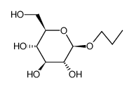 propyl β-D-glucopyranoside Structure