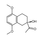 (R)-2-acetyl-2-hydroxy-5,8-dimethoxy-1,2,3,4-tetrahydronaphthalene Structure