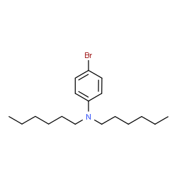 4-溴-N,N-二己基苯胺结构式