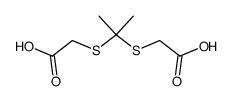 2,2’-[丙烷-2,2-二基双(硫)基]二乙酸结构式