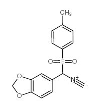 5-[异氰基[(4-甲基苯基)磺酰基]甲基]-1,3-苯并二氧杂环结构式