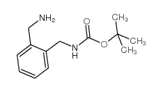 (2-氨基甲基苄基)-氨基甲酸叔丁酯结构式