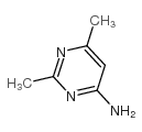 2,6-Dimethyl-4-pyrimidinamine Structure