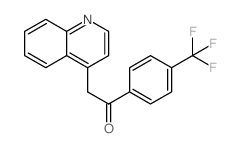 2-quinolin-4-yl-1-[4-(trifluoromethyl)phenyl]ethanone结构式