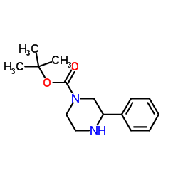 N-1-Boc-3-苯基哌嗪结构式