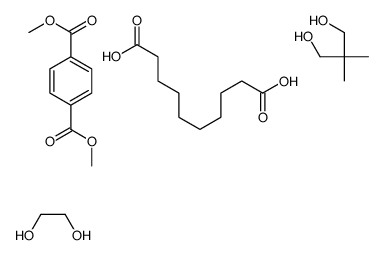 decanedioic acid,dimethyl benzene-1,4-dicarboxylate,2,2-dimethylpropane-1,3-diol,ethane-1,2-diol Structure