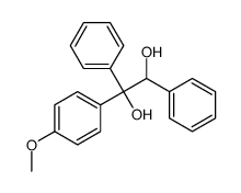 1-(4-methoxyphenyl)-1,2-diphenylethane-1,2-diol结构式