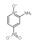 2-氨基-4-硝基吡啶-N-氧化物结构式