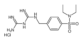 1-(diaminomethylidene)-2-[[4-(diethylsulfamoyl)phenyl]methyl]guanidine,hydrochloride结构式