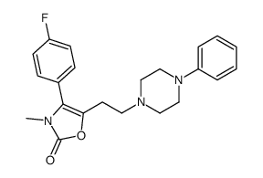 4-(4-fluorophenyl)-3-methyl-5-[2-(4-phenylpiperazin-1-yl)ethyl]-1,3-oxazol-2-one结构式