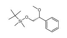 (R)-2-(tert-butyldimethylsilyloxy)-1-methoxy-1-phenylethane结构式