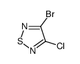 3-bromo-4-chloro-1,2,5-thiadiazole结构式