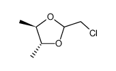 (4R,5R)-2-Chloromethyl-4,5-dimethyl-[1,3]dioxolane Structure