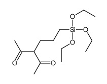 3-(3-triethoxysilylpropyl)pentane-2,4-dione结构式