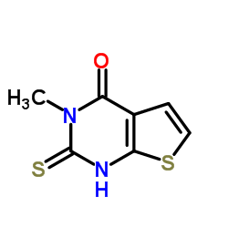 2-Mercapto-3-methyl-3H-thieno[2,3-d]pyrimidin-4-one Structure