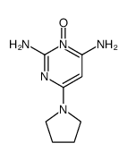 6-吡咯烷基-2,4-二氨基嘧啶 3-氧化物结构式