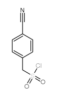 (4-氰基苯基)甲磺酰氯结构式