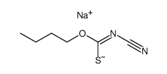 sodium O-n-butyl-N-cyanothioimidocarbonate Structure