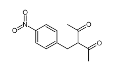 3-[(4-nitrophenyl)methyl]pentane-2,4-dione结构式