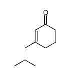 3-(2-methyl-1-propenyl)-2-cyclohexen-1-one结构式