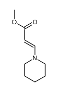 (E)-methyl 3-(piperidin-1-yl)acrylate结构式