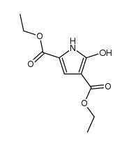 diethyl 5-hydroxypyrrole-2,4-dicarboxylate Structure