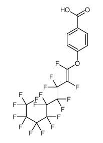 4-[(十七氟壬烯基)氧基]苯甲酸结构式