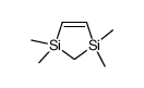 1,1,3,3-Tetramethyl-1,3-disilacyclopenta-4-ene结构式