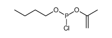 phosphorochloridous acid butyl ester isopropenyl ester Structure