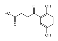 4-(2,5-dihydroxyphenyl)-4-oxobutanoic acid结构式